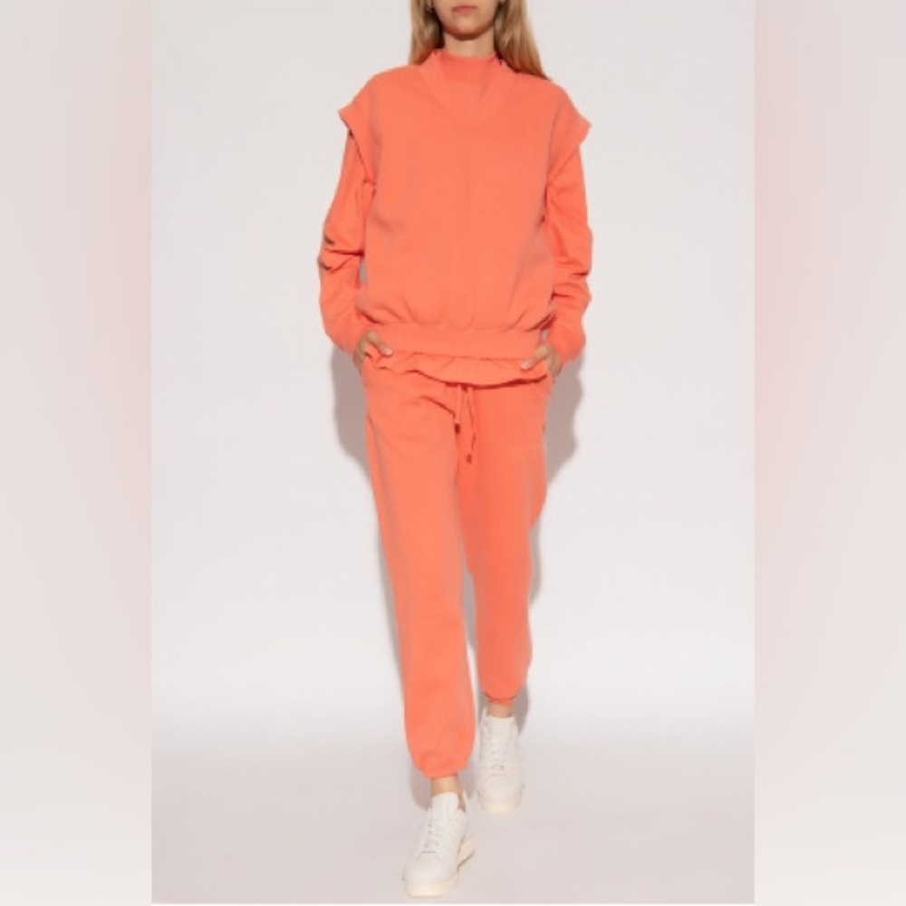 Essentials FEAR OF GOD ESSENTIALS Logo-Appliquéd Jersey Sweatpants | Coral | NEW - Picture 2 of 16